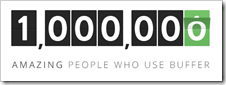 One million Buffer users