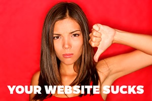 Your website sucks